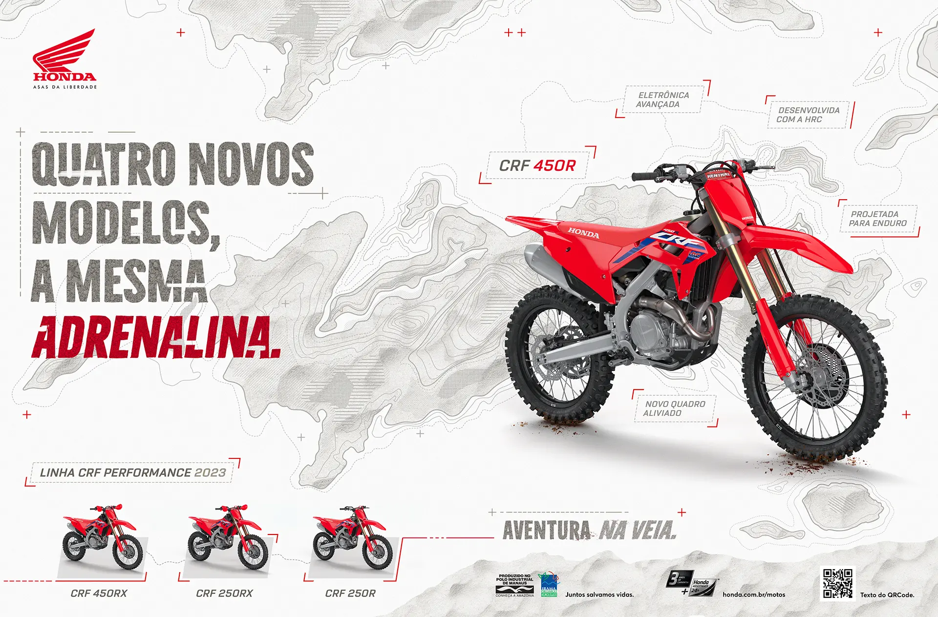 Título: Quatro novos modelos, a mesma adrenalina.